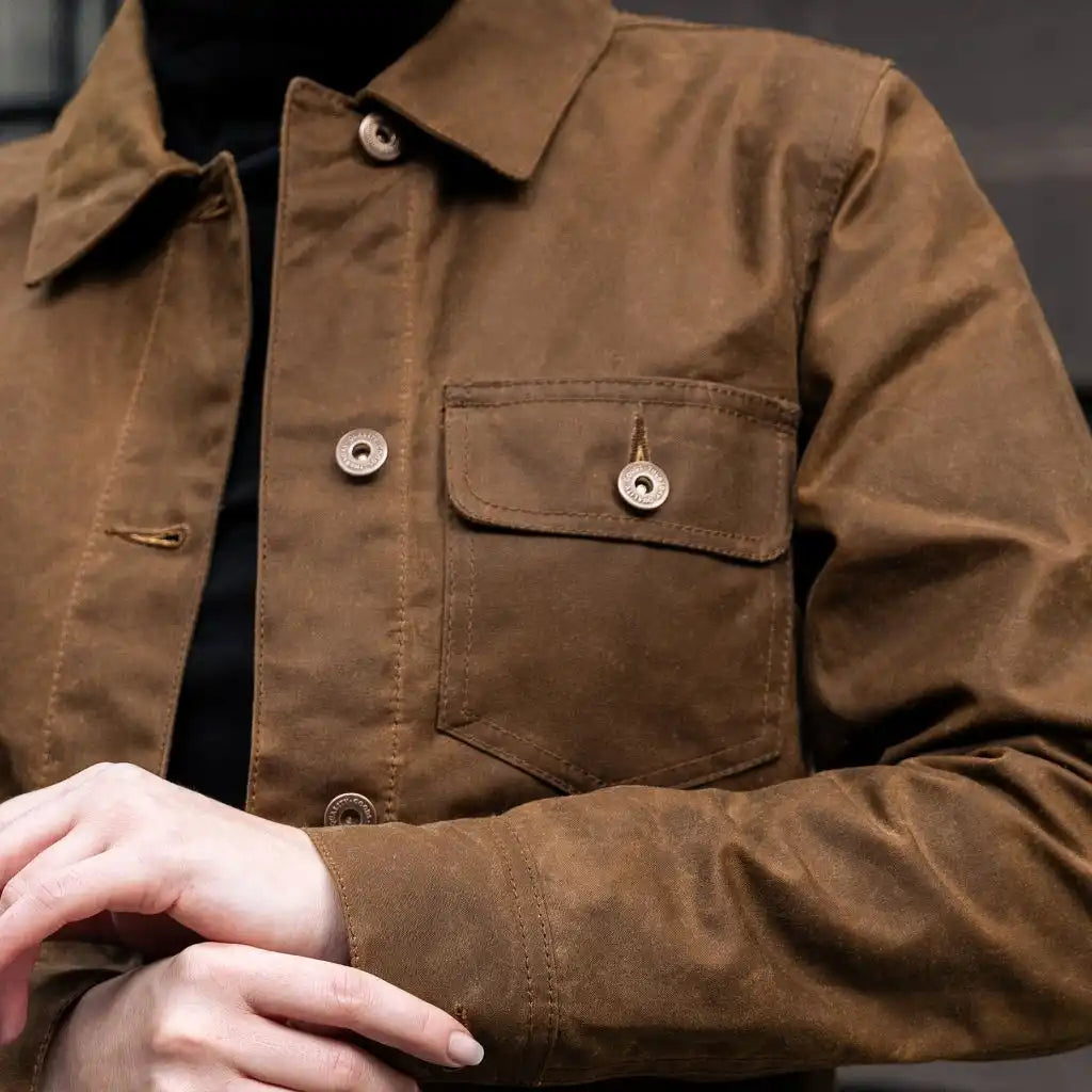 Waxed Canvas Field Jacket | Coyote