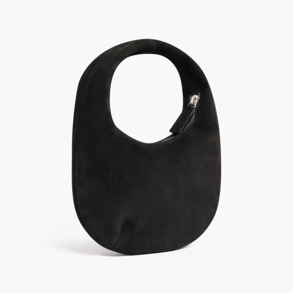 Mini Crescent | Black Suede