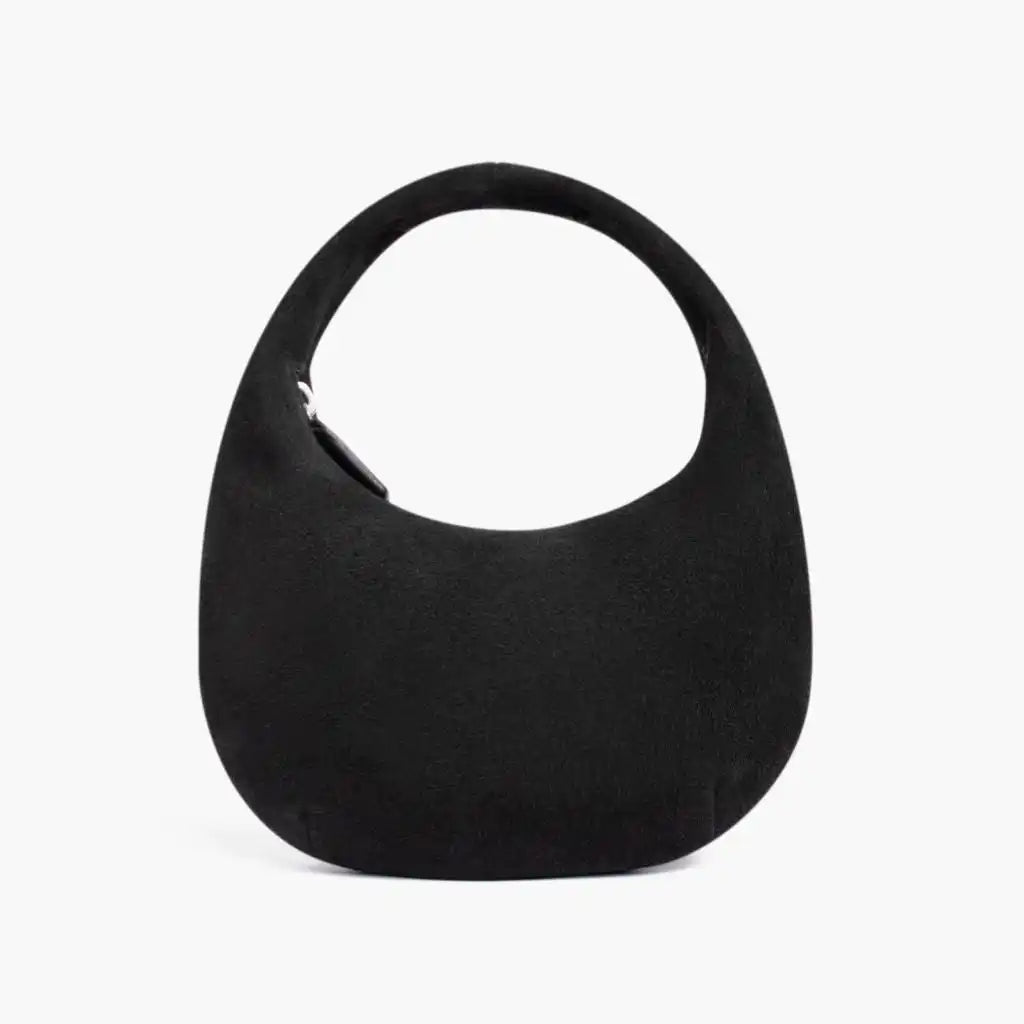 Mini Crescent | Black Suede