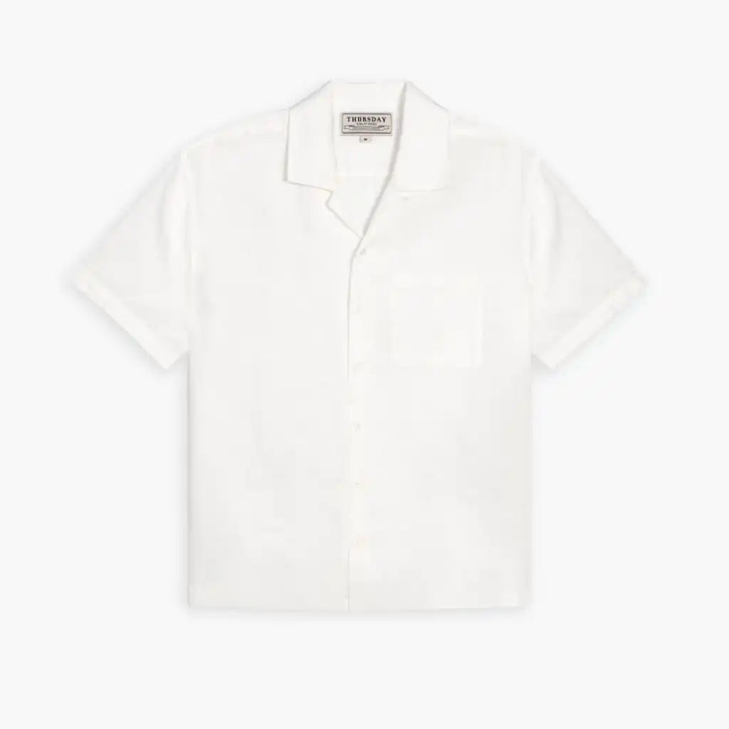 Linen Camp Shirt | White