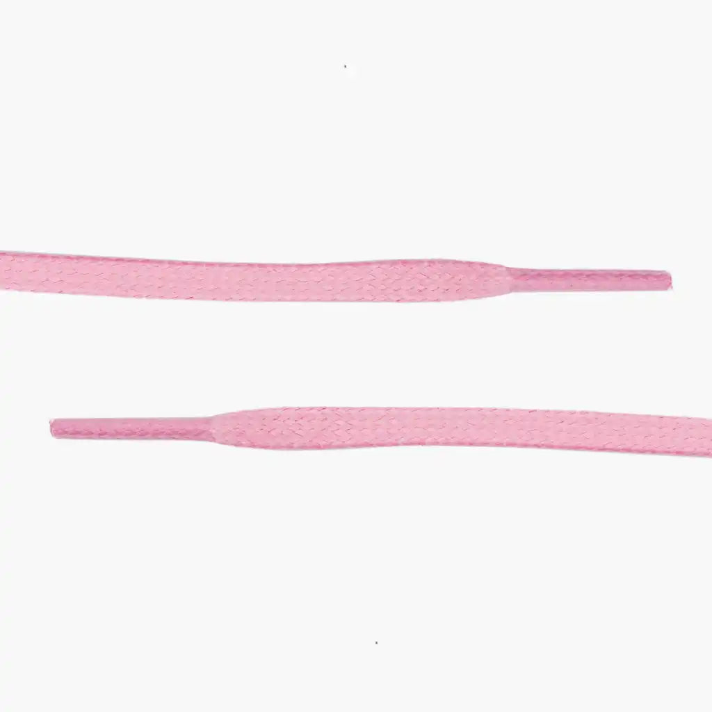 Flat Waxed Cotton Laces | Pink