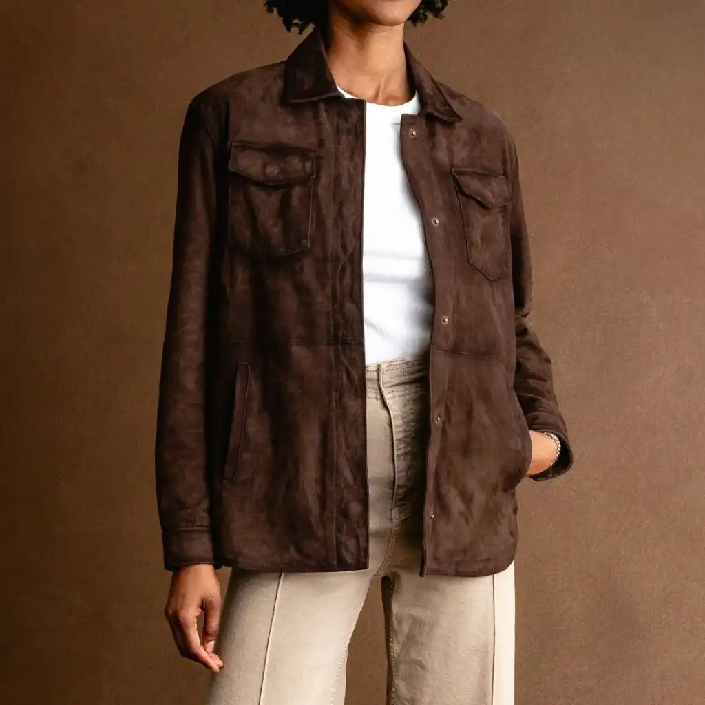Dakota Shirt Jacket | Brown