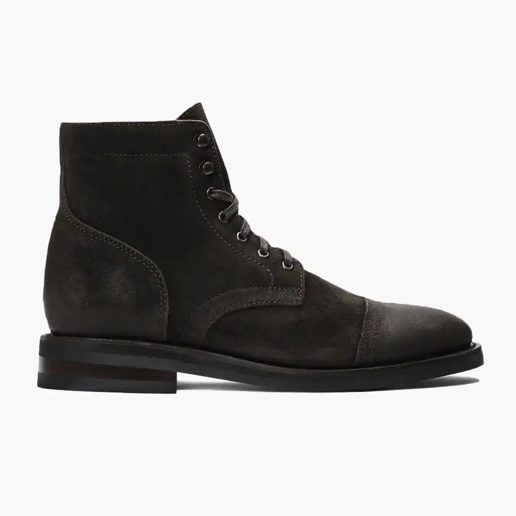 Captain | Dark Olive Suede