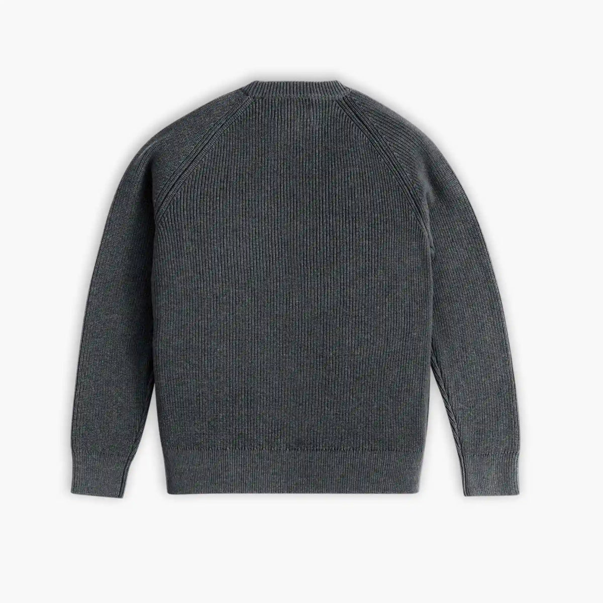 Ribbed Crewneck Sweater | Charcoal