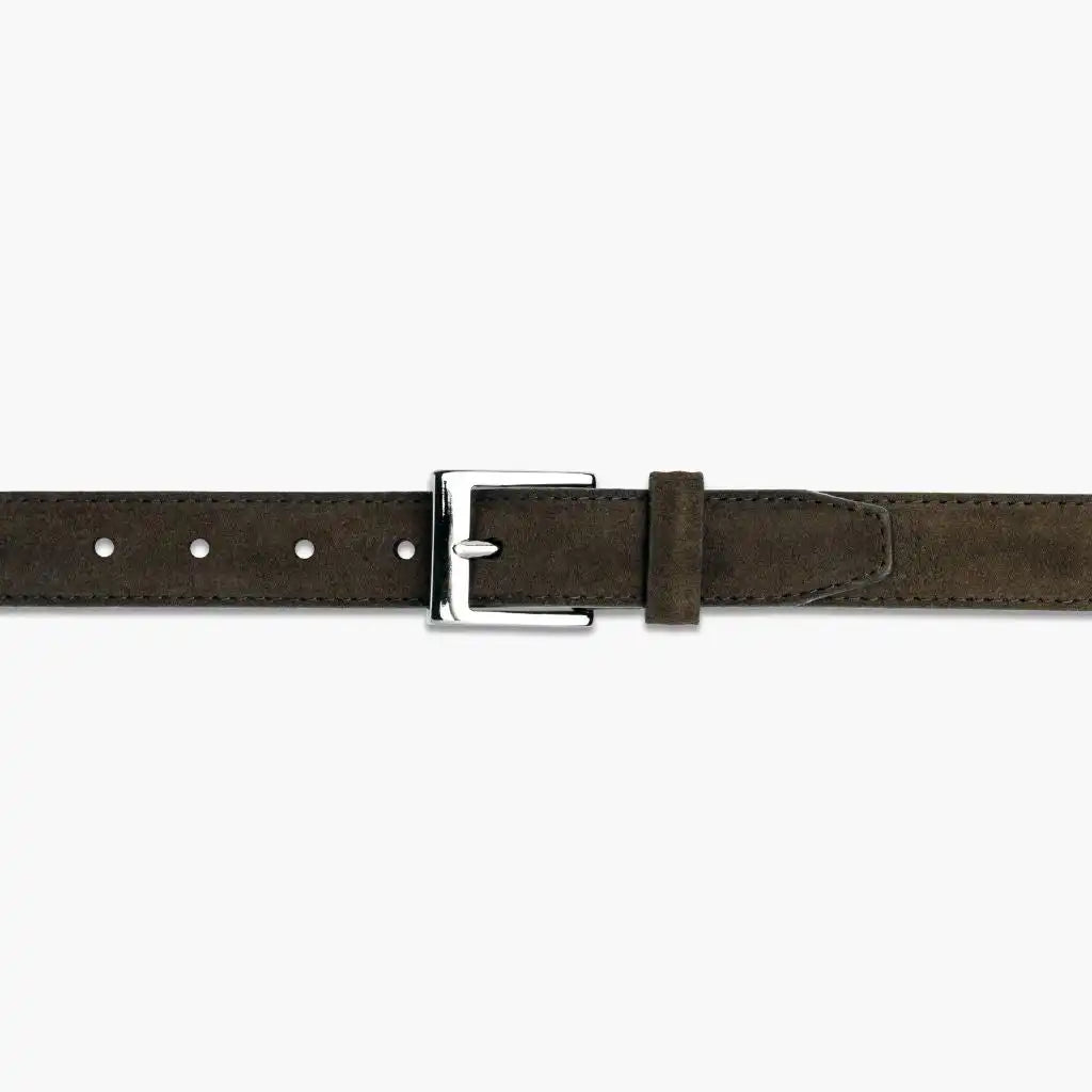 Men's Classic Leather Belt | Dark Olive Suede